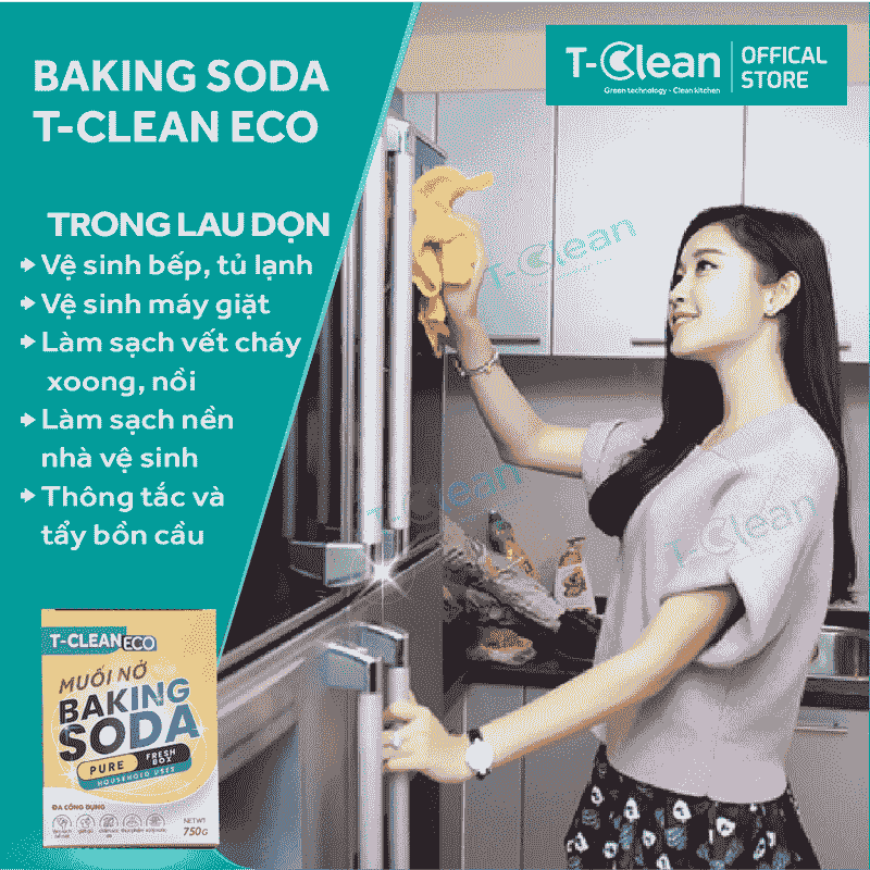 Baking Soda T-Clean Eco Hộp 750g Baking Soda T-Clean Eco Hộp 750g