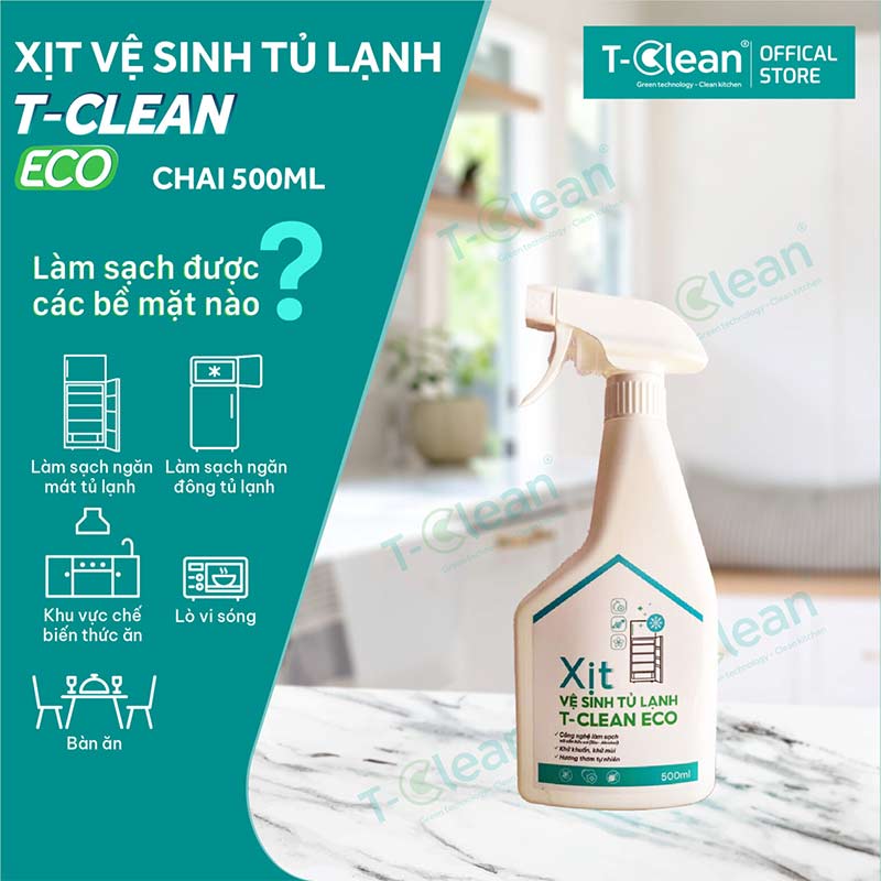 Xịt Vệ Sinh Tủ Lạnh T-Clean Eco Xịt Vệ Sinh Tủ Lạnh T-Clean Eco